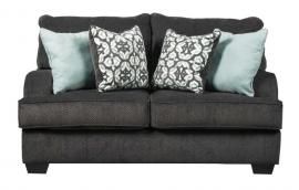 Charenton by Ashley 1410135 Charcoal Fabric Loveseat