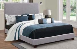 Boyd 350071KE Eastern King Upholstered Grey Fabric Bed Frame