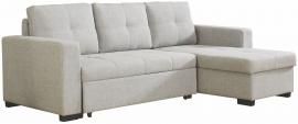 Everly 503926 Light Grey Sectional with Pull Out Bed and Storage Chaise