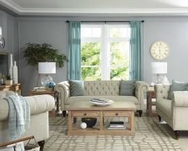 Donny Osmond Home Florence 505551 Tufted Rolled Arm Sofa & Loveseat Set