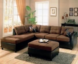 Coaster 505655 Mallory Harlow 2 Two Tone Reversible Sectional Sofa