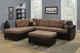 Harlow Collection 505675 Two Tone Sectional Sofa
