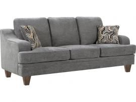 Burbank Collection by Coaster 506671 Grey Flat Weave Fabric Sofa