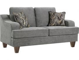 Burbank Collection by Coaster 5066712 Grey Flat Weave Fabric Loveseat