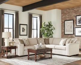 Aria 508610 Oatmeal Chenille Fabric Sectional by Coaster