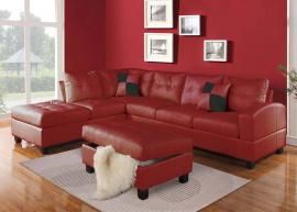 Kiva Collection 51185 Red Sectional Sofa