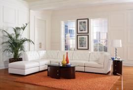 Quinn Collection 551021 White Tufted Modular Sectional Sofa