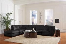 Quinn Collection 551031 Black Tufted Modular Sectional Sofa
