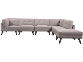 6 PC Grey Fabric Modular Sectional 551301 by Coaster