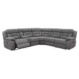 Gray Fabric Reclining Sectional 600370 by Coaster