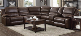Brown Reclining Sectional 650180 by Coaster