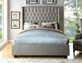 Mira Grey Collection 7055GR Queen Bed Frame