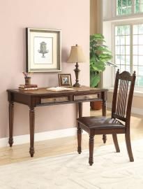 Delilah 800079 Merlot 2-Piece Writing Desk and Chair Set