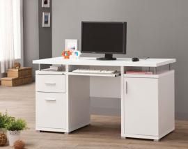Terrence Collection 800108 White Office Desk