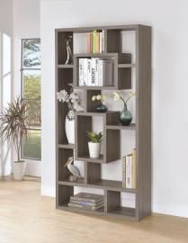 Chad Collection 800512 Weathered Grey Bookcase