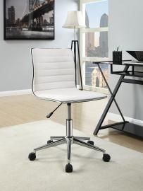 Task 800726 White & Chrome Office Chair