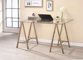 Callie Collection 800898 Writing Desk with Clear Glass Top