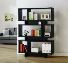 Carolyn Collection 801405 Modern-Style Cappuccino Bookcase