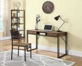 Pauleen Collection 801741 Two-Piece Weathered Chestnut Desk and Chair