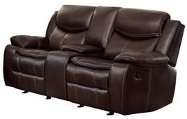 Barstrop Collection by Homelegance Reclining Loveseat 8230BRW-2