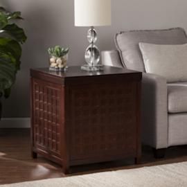 CK2652 Narita By Southern Enterprises Cocktail Trunk End Table - Espresso