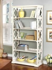 Joan Collection CM-AC6280WH White Bookcase
