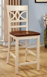 Torrington II by Furniture of America CM3552WC-PC Counter Height Bar Stool Set of 2