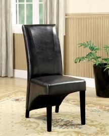 Madison by Furniture of America CM3666BK Chair Set of 2