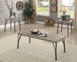 Majorca by Furniture of America Gray CM4279-3PK Coffee Table Set