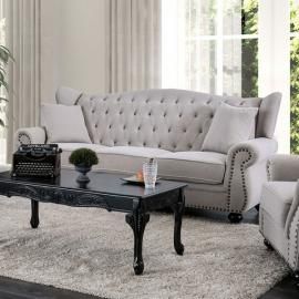 Ewloe Light Gray Fabric Sofa CM6572GY-SF by Furniture of America