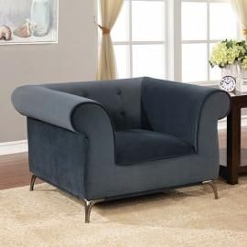 Gresford Gray Fabric Chair CM6952-CH by Furniture of America 