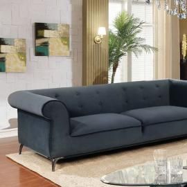 Gresford Gray Fabric Sofa CM6952-SF by Furniture of America
