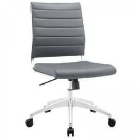 Jive EEI-1525 Gray Armless Mid-Back Office Chair