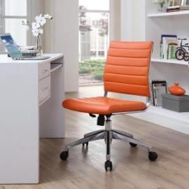 Jive EEI-1525 Orange Armless Mid-Back Office Chair