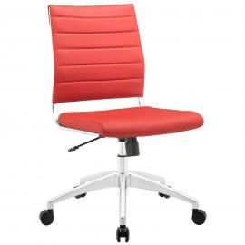 Jive EEI-1525 Red Armless Mid-Back Office Chair