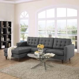Naomi EEI-1666DKGY Dark Gray Sectional Sofa