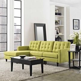 Naomi EEI-1666GR Green Sectional Sofa