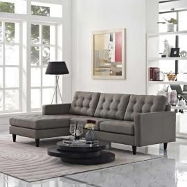 Naomi EEI-1666GY Gray Sectional Sofa