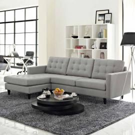 Naomi EEI-1666LTGY Light Gray Sectional Sofa