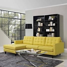 Naomi EEI-1666YW Yellow Sectional Sofa