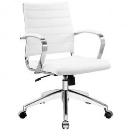 Jive EEI-273 White Mid-Back Office Chair
