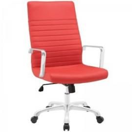 Finesse EEI1061 Highback Red Leatherette Office Chair