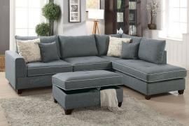 June Collection F6542 Reversible Steel Sectional