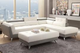 Alton F6979 Dual color White and Grey Modern Sectional