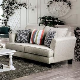 Denbigh Gray Fabric Loveseat SM1280-LV by Furniture of America