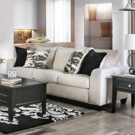 Barnett Ivory Fabric Sofa SM5154-SF by Furniture of America