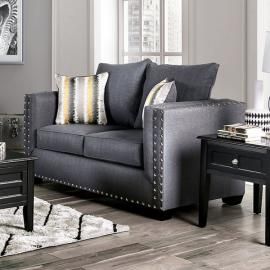 Inkom Slate Fabric Loveseat SM6220-LV by Furniture of America