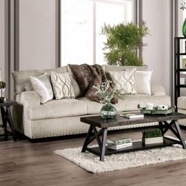 Zayla Golden Ivory Fabric Sofa SM6223-SF by Furniture of America 
