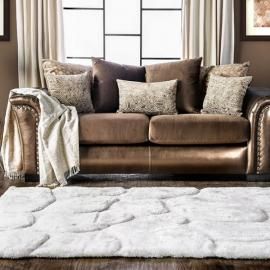 Benigno Brown Fabric SM6414-SF Sofa by Furniture of America