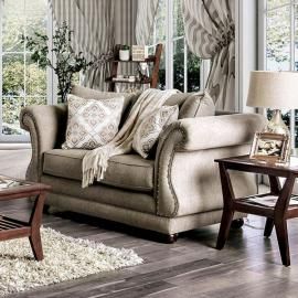Nelson Fabric Gray Sofa SM6429-LV by Furniture of America